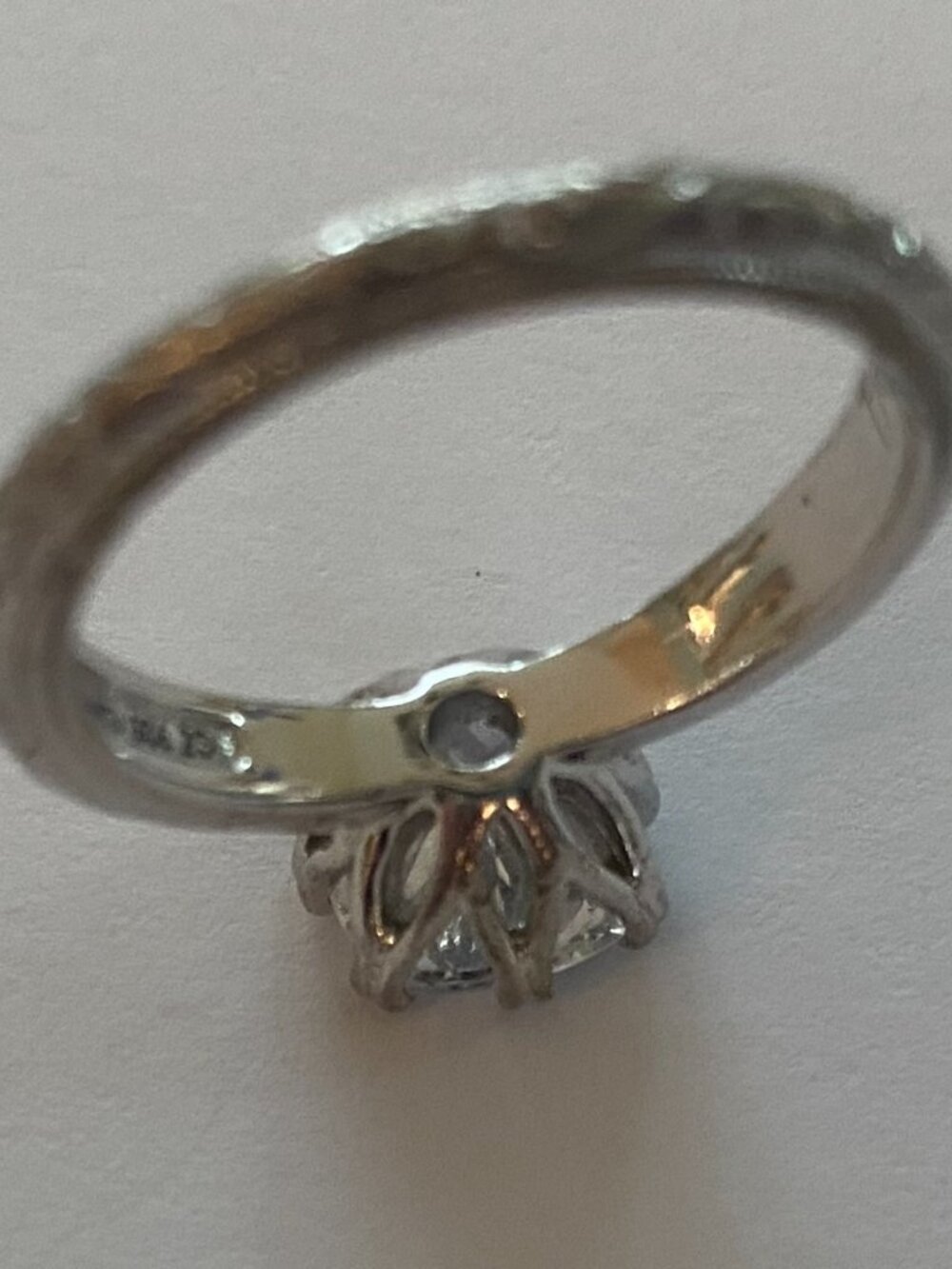 TACORI 925 Sterling Silver CZ ring, size 7 - Picture 2 of 7